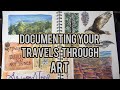 🦅 💫Recording Travels to cherish moments| Featuring some of my Fav Art Supplies, Mixed Media ✨ 🎨 🖊️