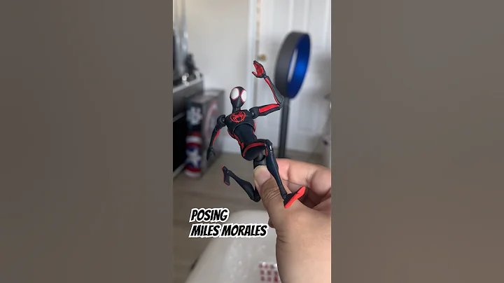 Posing w/ the SH Figuarts Miles Morales #acrossthespiderverse #milesmorales #spiderman #spiderverse