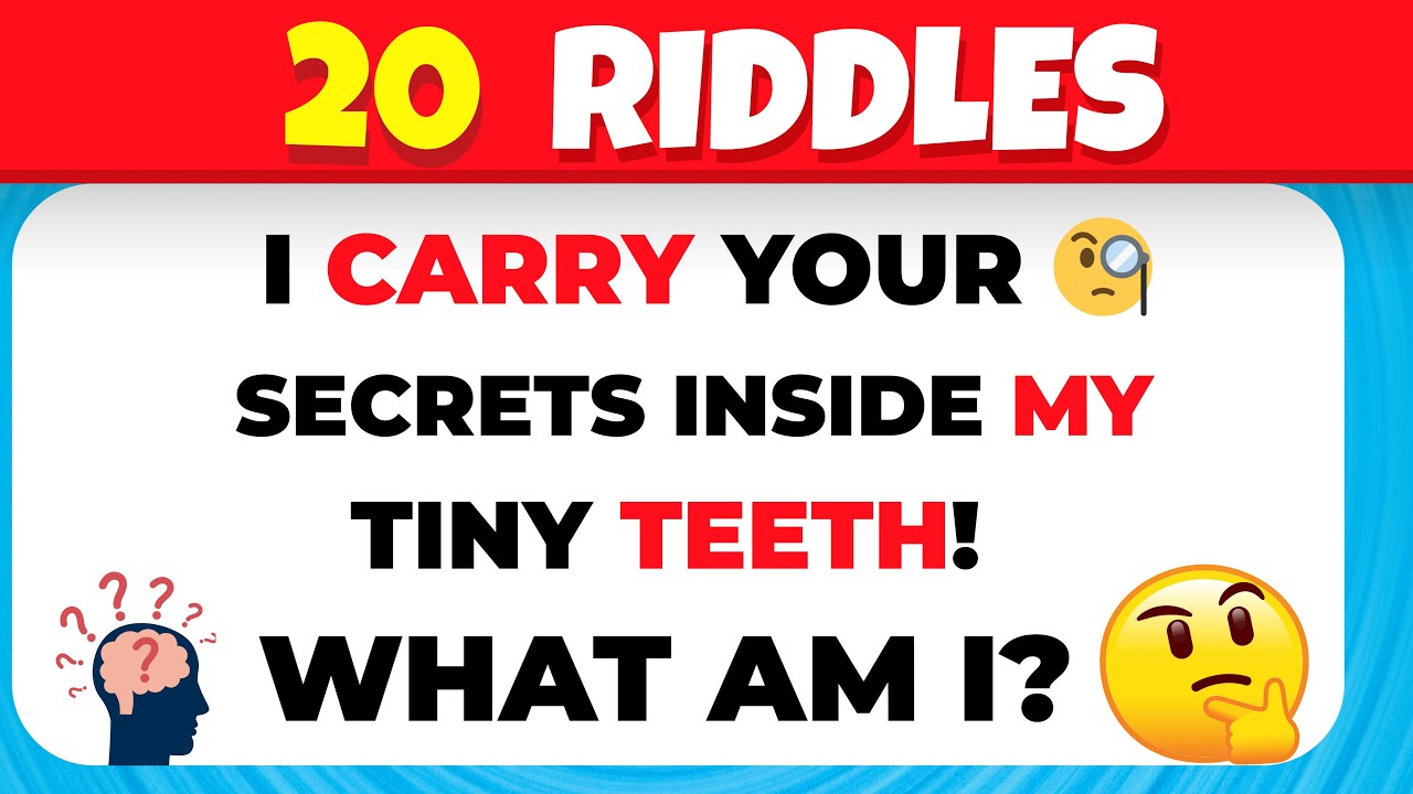 20 Mind Blowing Riddles to CHALLENGE Your Brain