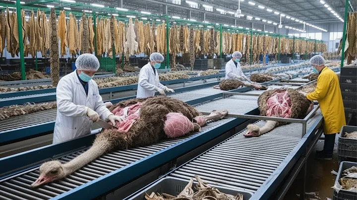 Inside the Ostrich - Leather Factory: From Scales to Luxury Jackets (Full Process Documentary)