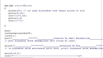 Project Permrograman Dasar C++ SMK TI BALI GLOBAL DENPASAR