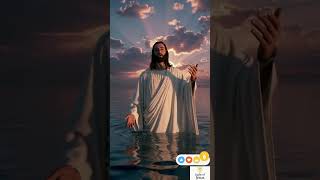 Jésus est déjà là, marchant au-dessus des vagues. 🌊✨ #love #jesus  #foi