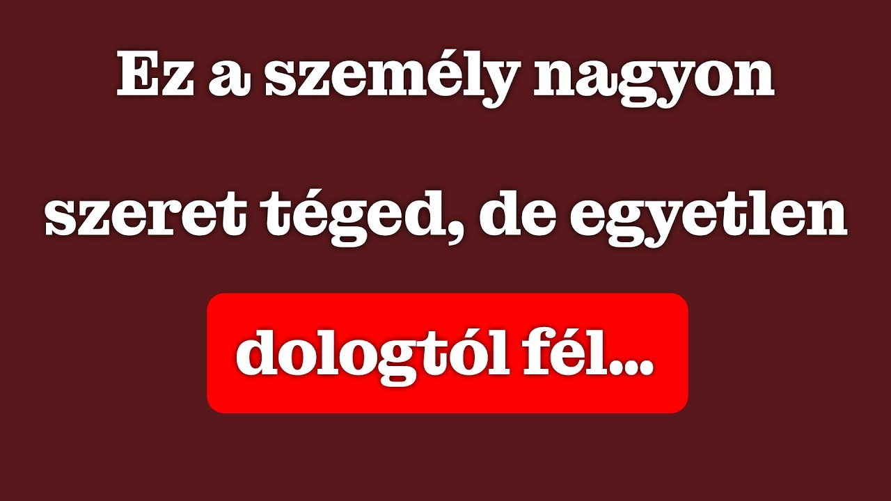Ez a személy szerelmet érez irántad, de fél egy dologtól | Carl Jung