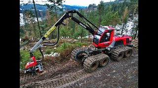 🌲4K|*NEW* Komatsu 931XC goes deep • HarvesterAction • Hangarbeit • Forstbetrieb Surtmann • Logging🌲