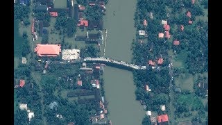 Satellite images show devastating Kerala flood (2019)