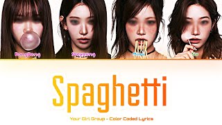 Your Girl Group spaghetti LE SSERAFIM 4 members Color Coded