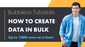 How to Create Data in Bulk in Bubble.io | Bubble.io Tutorial