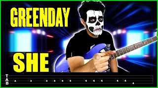 【GREEN DAY】[ She ] Bass Cover | LESSON | BASS TAB