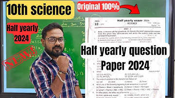 10th Science-half yearly question paper 2024