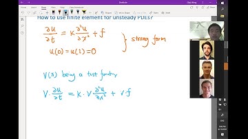 Lecture14.03. Finite element for unsteady PDEs