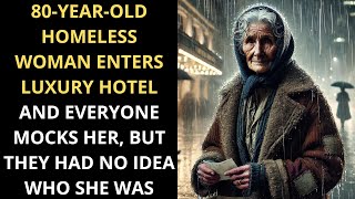 ELDERLY HOMELESS WOMAN ENTERS LUXURY HOTEL AND EVERYONE MOCKS HER, BUT THEY HAD NO IDEA WHO SHE WAS
