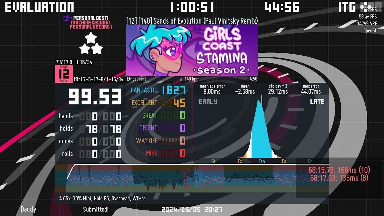 [ITG] Sands of Evolution (Paul Vinitsky Remix) (Level 12 Stamina) FEC