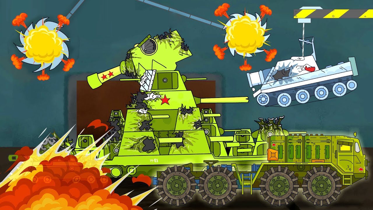 Tank di pabrik Kartun  tentang tank Monster tank kartun  