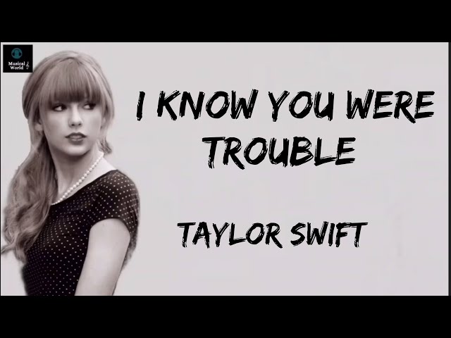 Taylor Swift - I Knew You Were Trouble (Tradução/Legendado) 