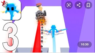 NOOB VS PRO VS HACKER samurai flash game play walkthrough all levels screenshot 4