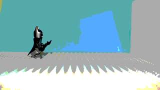 Batman throws his batarang