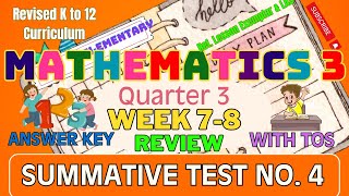 MATH 3 Q3 Summative Test No  4