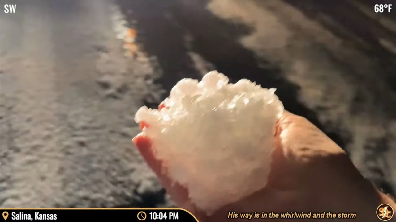 LIVE STORM CHASER - Tornado Action Salina Kansas - YouTube