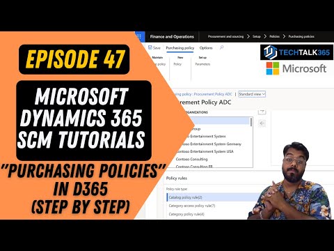 EPISODE 47 | Purchasing Policy in Dynamics 365 Finance and Operations