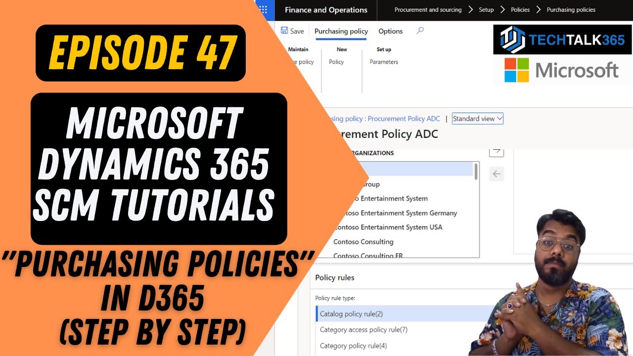 ЭПИЗОД 47 | Политика закупок в Dynamics 365 Finance and Operations
