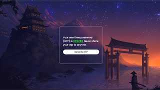 OTP Generation Using HTML,CSS & JavaScript