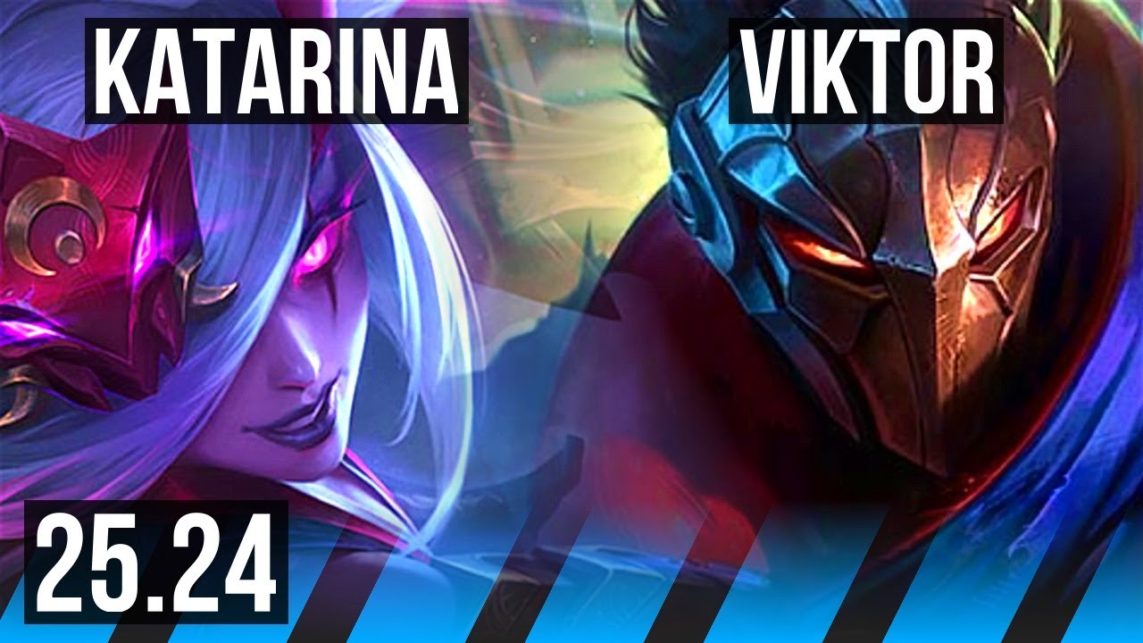 KATARINA vs VIKTOR (MID) | Good KDA: 15/1/7 | KR Challenger