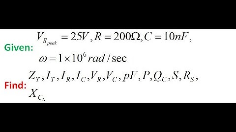 AC Analysis of RC Parallel Circuits | Phasors, Impedance & Frequency Response 04