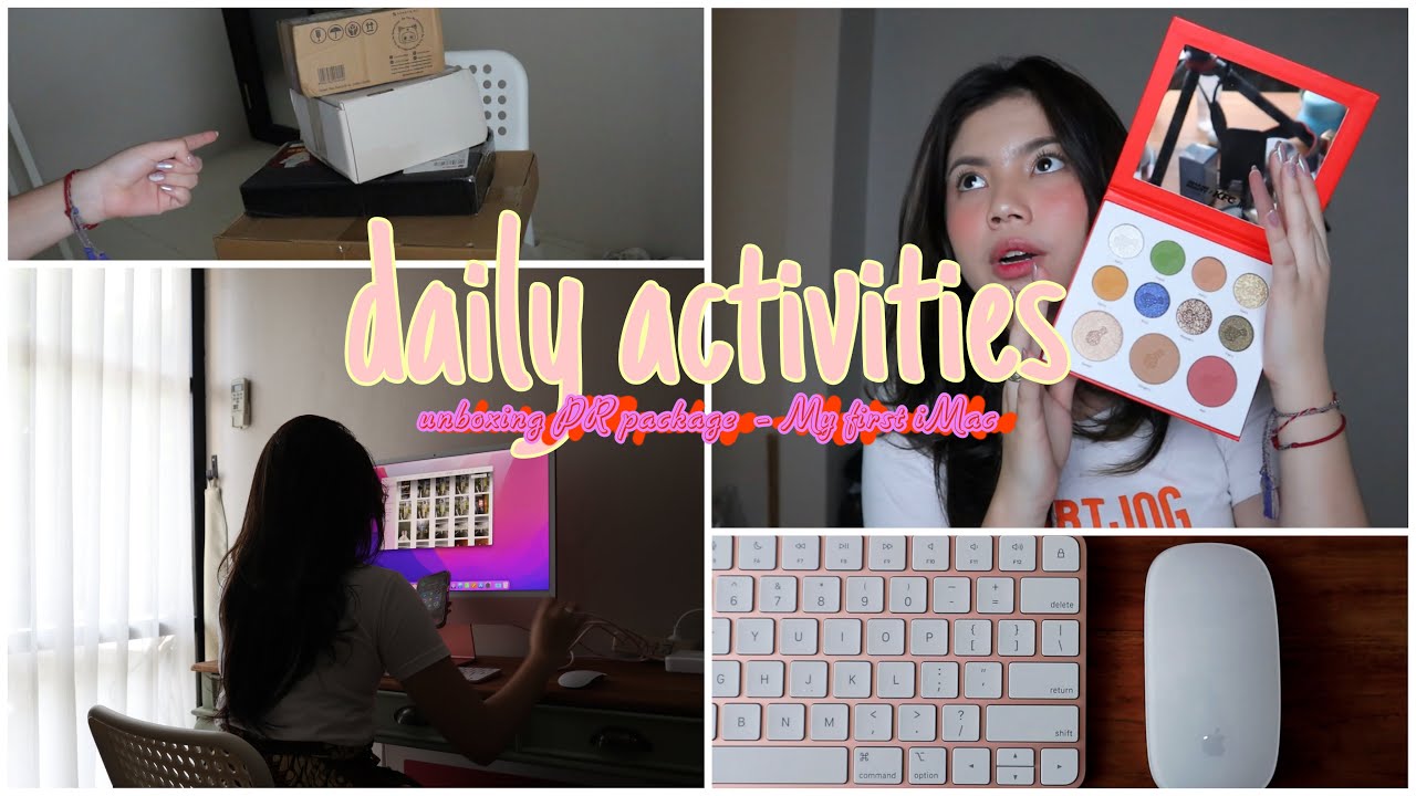 MY FIRST VLOG EVER ON YOUTUBE!!!! [unboxing PR package, my first iMac, raw footage of my life xixi]