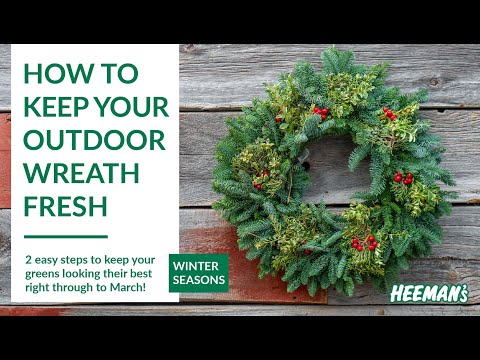 Video: How to Keep Outdoor Wreath Looking Fresh All Winter