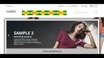 Prestashop 1.7 Styling - Main Menu styling + Sub Menu position fix