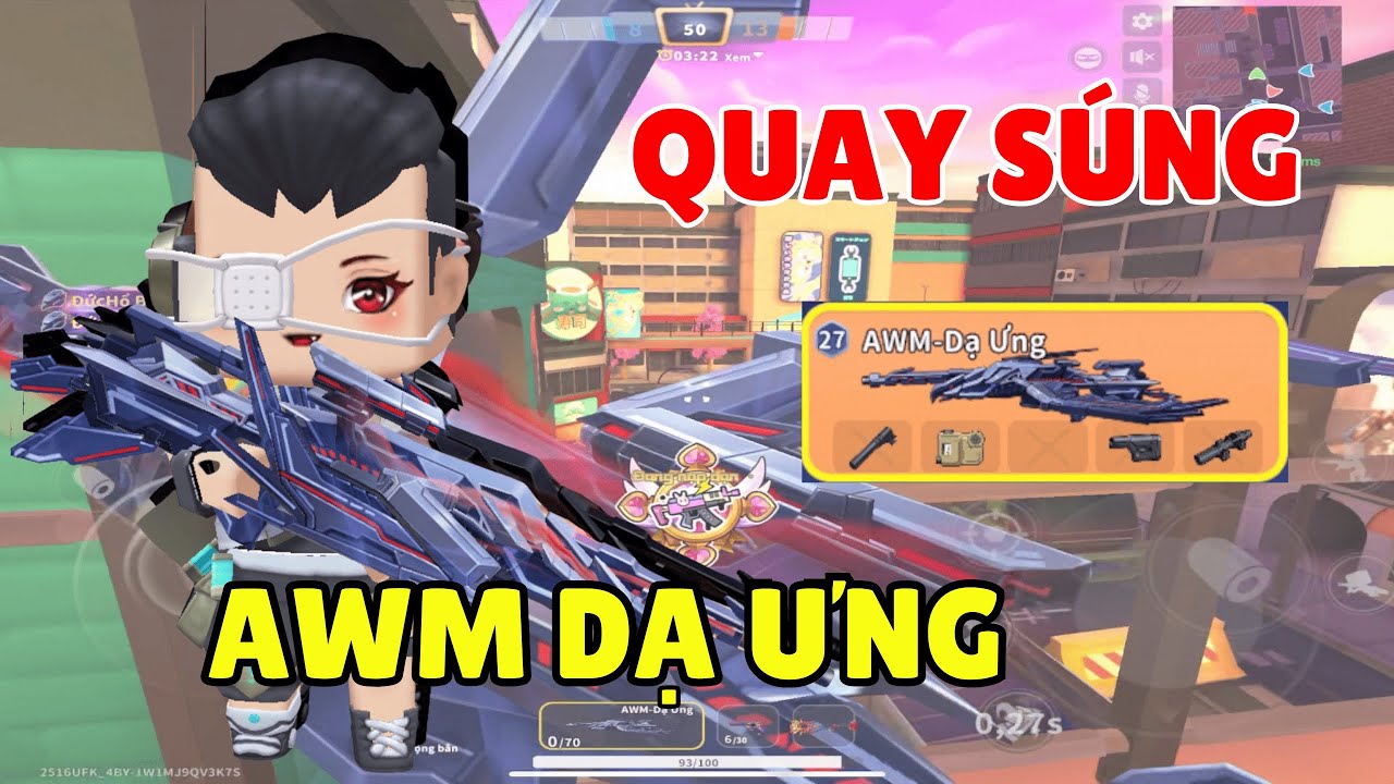 Mini world royale quay súng AWM Dạ Ưng và trải nghiệm súng sẽ thế nào