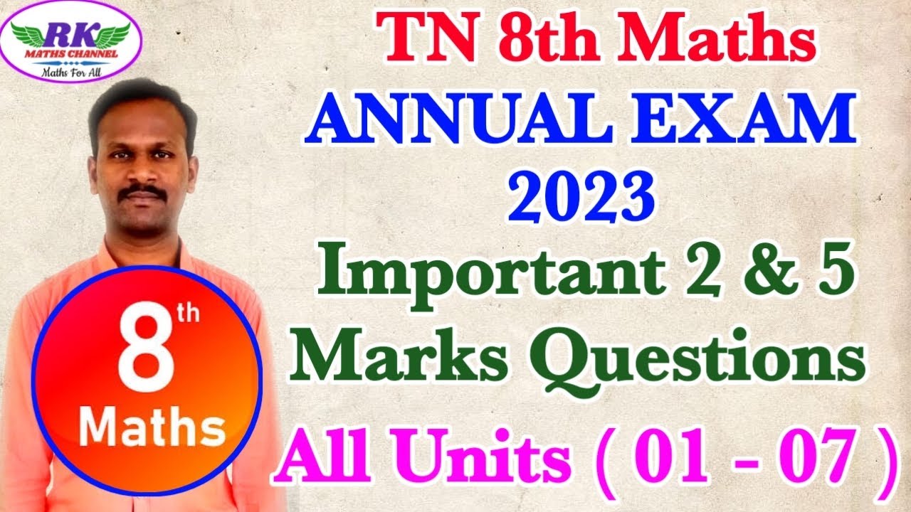 TN 8th Maths Annual Exam 2023 Important 2 5 Marks Questions All Units tn-8th-maths-annual-exam-2023-important-2-5-marks-questions-all-units