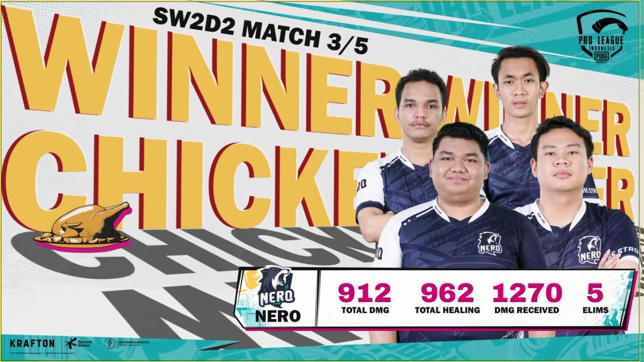 [SW2D2] MATCH 3 - ERANGEL | PMPL ID SEASON 4 "NERO TEAM" WWCD 5 KILLS !!