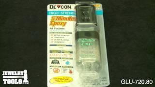 GLU-720.80 - Devcon Epoxy, 5 Minute Epoxy, 1 Ounce Syringe - Jewelry Tools Demo Wealth