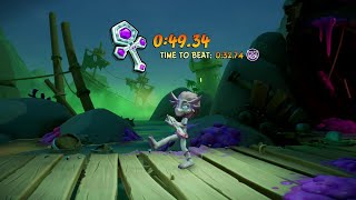 Crash Bandicoot 4 - 106% Walkthrough, Part 75: Jetboard Jetty (Platinum Time Trial)