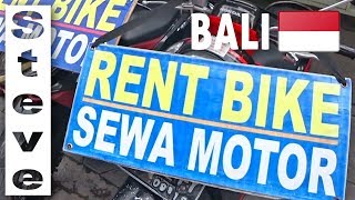 WALKING AROUND BALI INDONESIA - Cost of Bike Rental in Bali