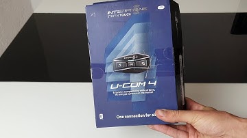 Interphone U-Com 4 unboxing Motorrad Bluetooth Kommunikationssystem Headset