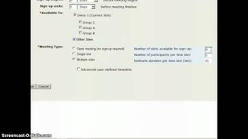 Using Sign-Up Tool in Sakai
