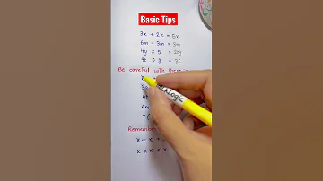 Basic Algebra Tips