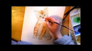 hello kitty watercolor painting 4