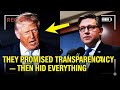 They Promised Transparency — Then Hid Everything #breakingnews #trump #maga