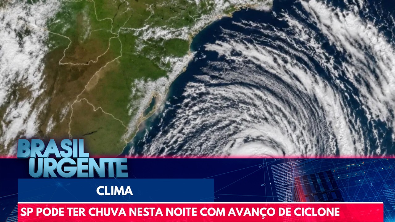 Ciclone bomba avança e pode provocar chuva em São Paulo | Brasil Urgente
