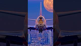 Rossiya B747-8 Flying Over Dubai Stunning Aerial View