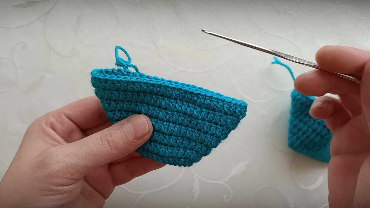 Tığ işi küt burun yapımı / tığ işi patik ucu başlama