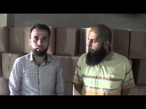 ريف حلب منبج شكر من حملة احسان للاغاثة الى الاخوة في دولة الامارات العربية المتحدة