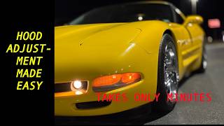 C5 Corvette Hood Adjustment in Minutes