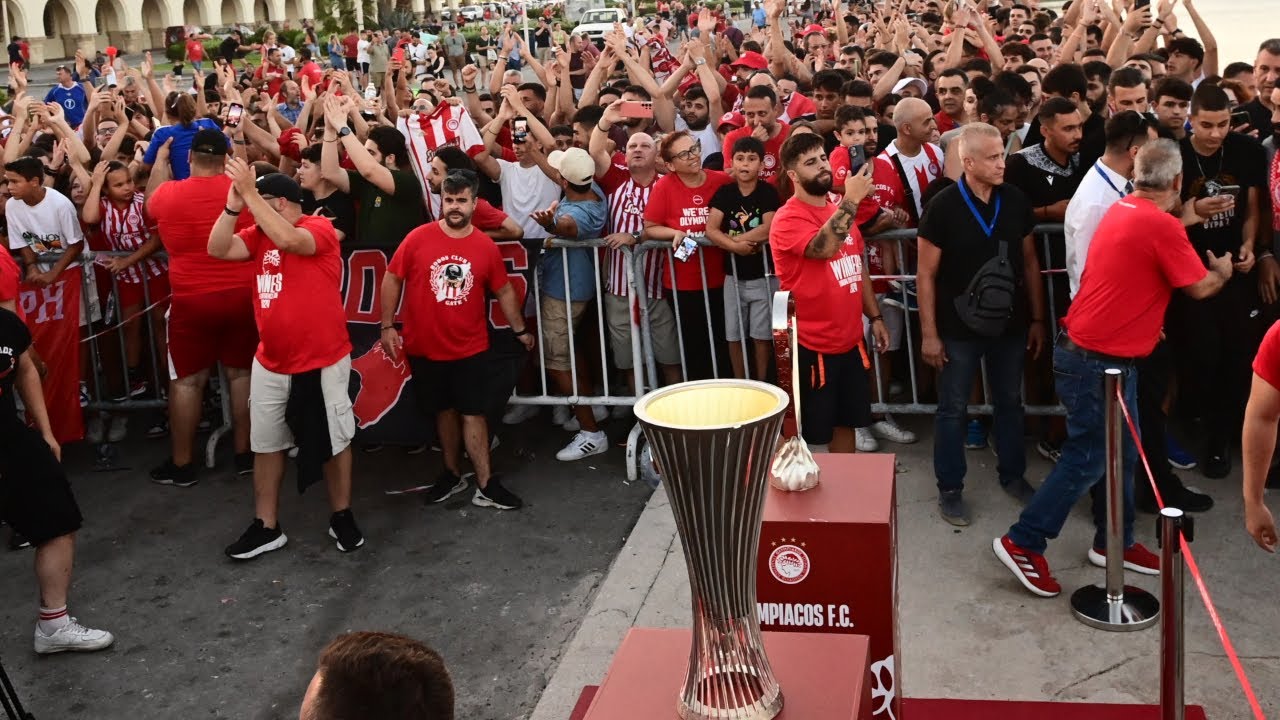 Στη Ρόδο​ υποδέχθηκαν τα δύο Ευρωπαϊκά τρόπαια του Ολυμπιακού!