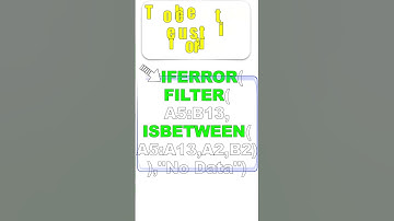 Onion formula | IFERROR - IFERROR - ISBETWEEN