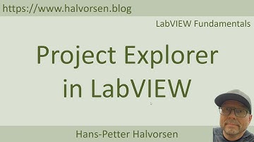 Project Explorer in LabVIEW