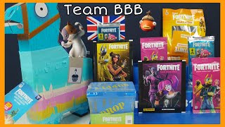 FORTNITE UNBOXING SEASON 5! Loot Llama Figure Trading Cards Supply Drop Stickers Keychain